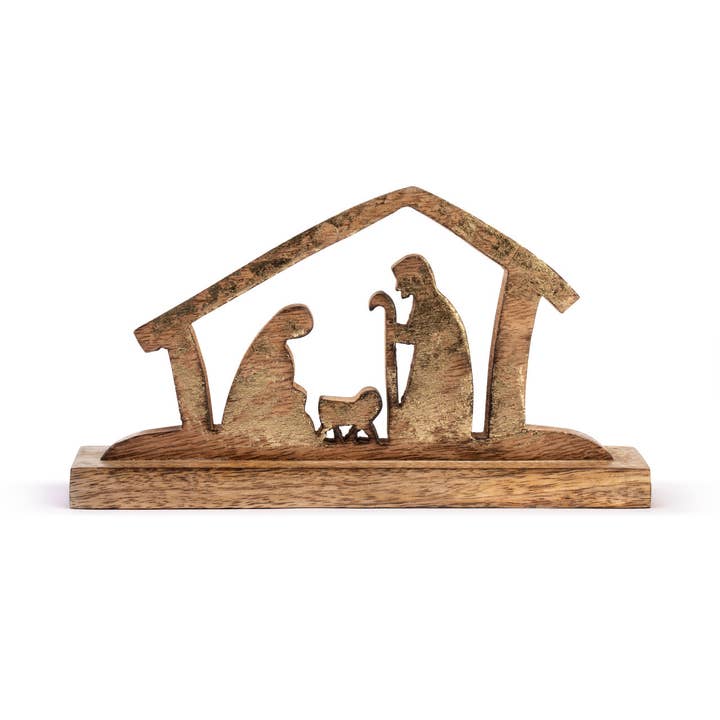 DEMDACO - Wholesale Nativity Scene Decor - Wood Holy Family Figure3