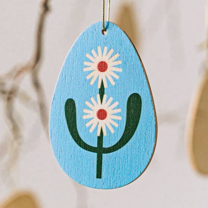 Ornamento de Páscoa Suspenso AZUL OVO, Decoração por atacado de milin