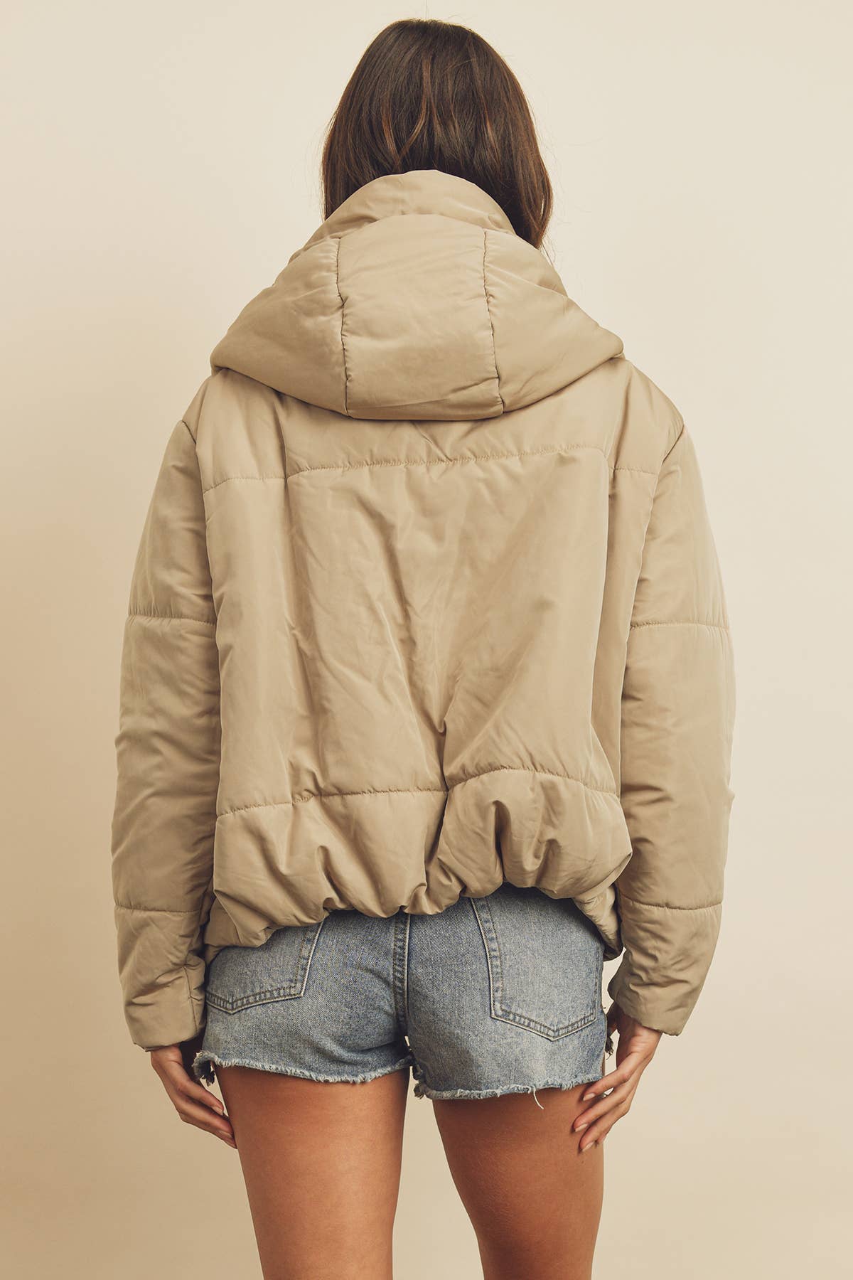 Dress Forum - Vente Doudoune – femme - Doudoune à capuche avec cordon de serrage FJ442425