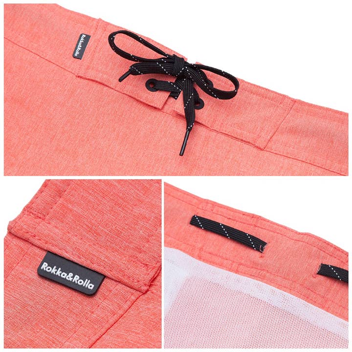 Rokka & Rolla - Wholesale Swim Shorts - Men's - Men's 9'' Quick Dry Mesh Lined Swim Trunks Stretch Shorts19