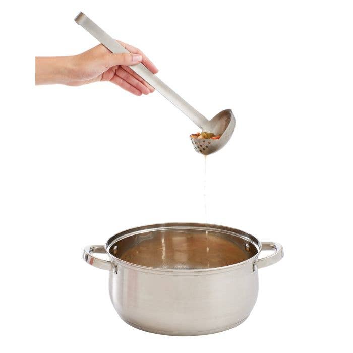 HIC - Harold Import Co. - Wholesale Kitchen Tool/Gadget - HIC Kitchen Stainless Steel Straining Ladle, 3oz1