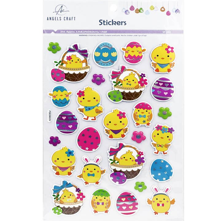 Angels Craft - Wholesale Sticker - Easter Sticker Collection - Puffy, Foil & More