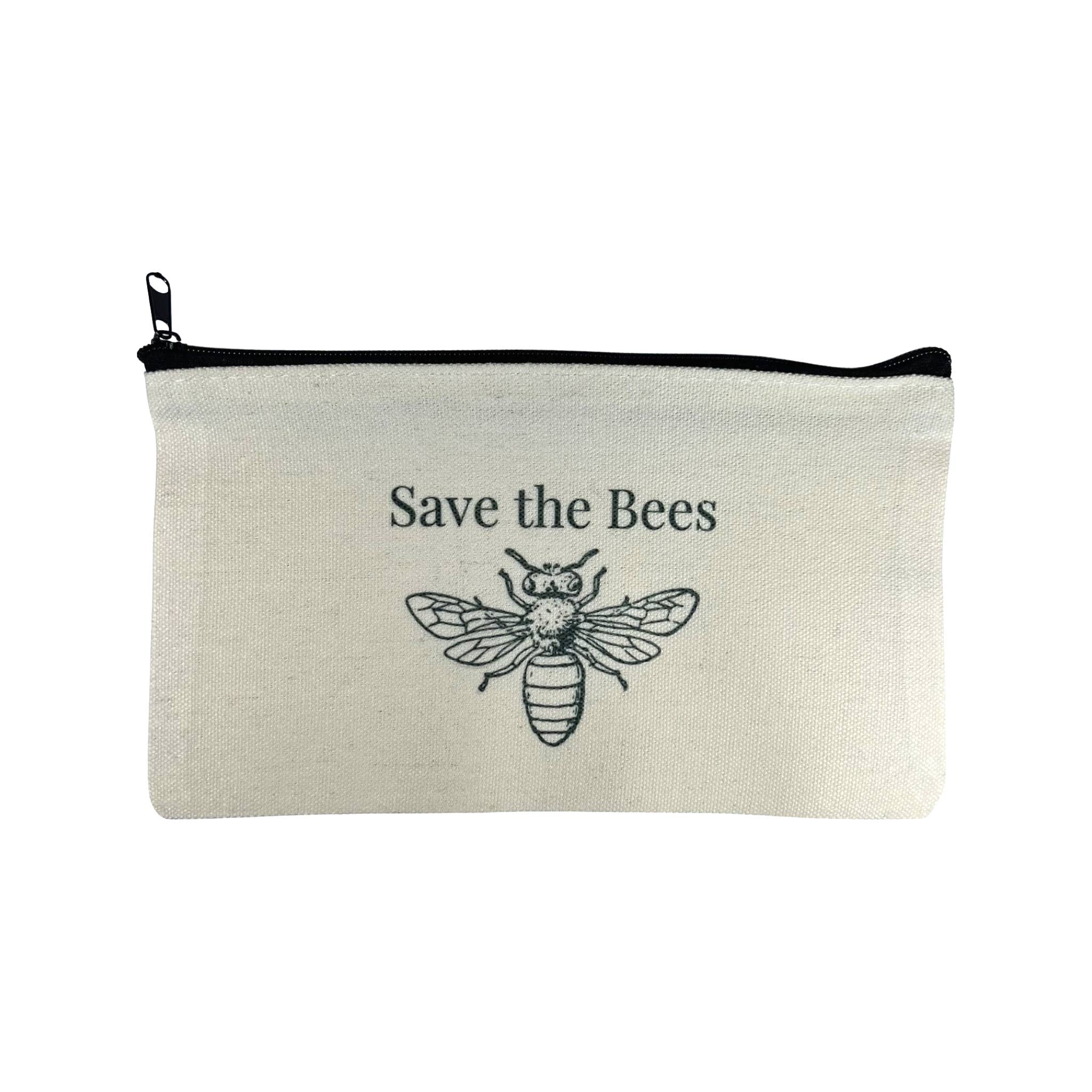 Sister Bees LLC - Wholesale Pouch - Women's - Save the Bees Zipper Pouch