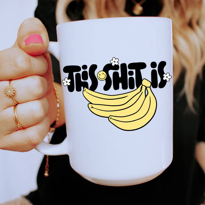 This Shit Is Bananas Mug for wholesale by Sunshine & Lemons Co.
