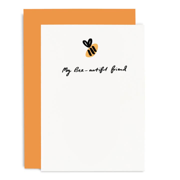 Cartão de felicitações do meu amigo Bee-beautiful Bee por atacado de Old English Company