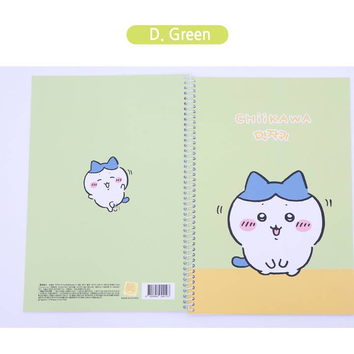 K-Wonderland - Wholesale Notebook - Chiikawa Mini Spiral Notebook – 150 x220mm 4 Cute Designs5