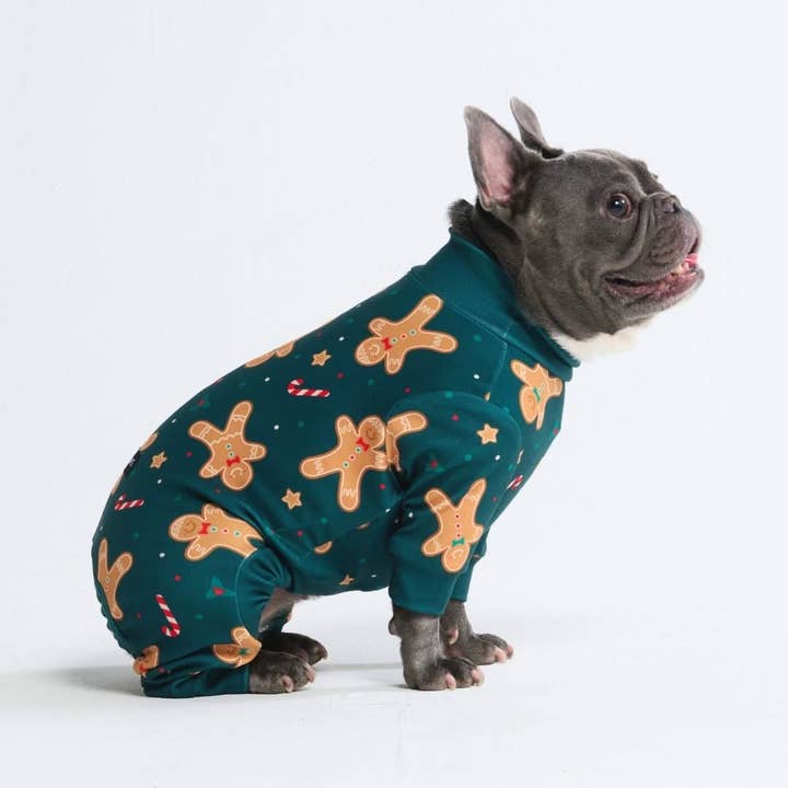 Spark Paws - Wholesale Pet Pajamas - Dog - Dog Christmas Pajama - Gingerbread Man