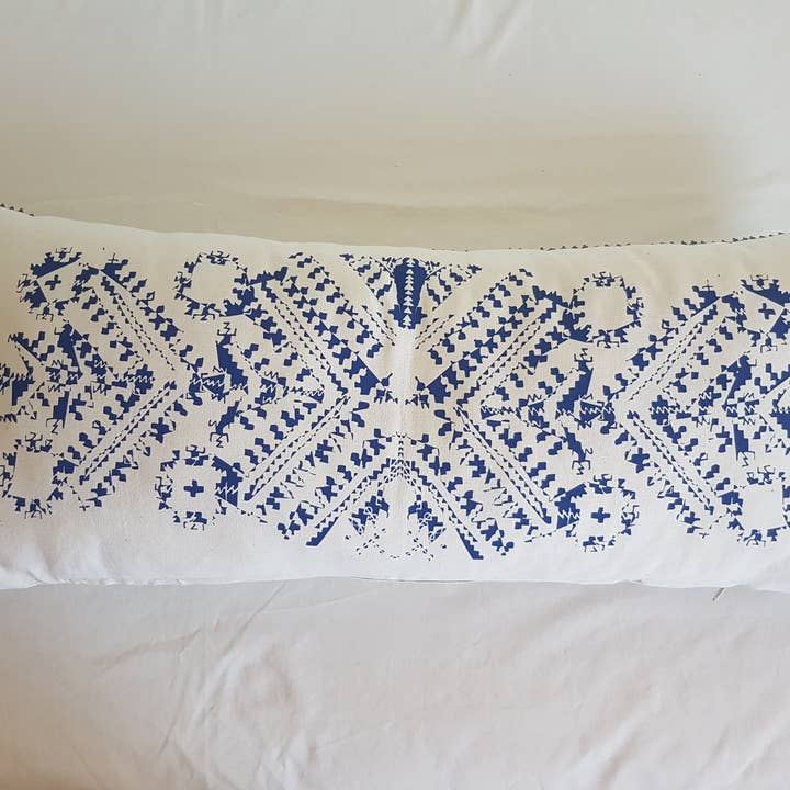 NEW BLOOM Blue Cushion 90x40 cm for wholesale by Lalla De Moulati