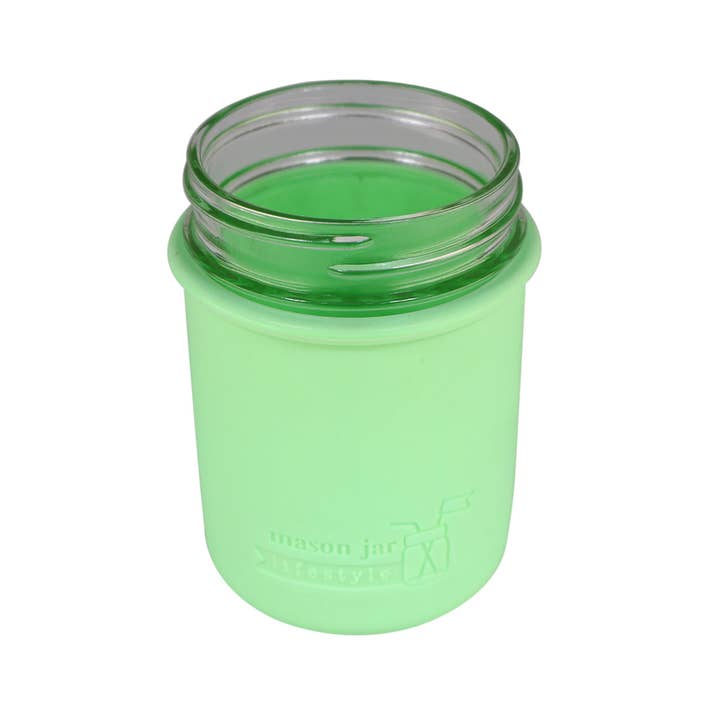 Mason Jar Lifestyle - Vente Housses de boisson - Manchon en silicone pour bocaux Mason d'une demi-pinte à bouche régulière de 8 oz30