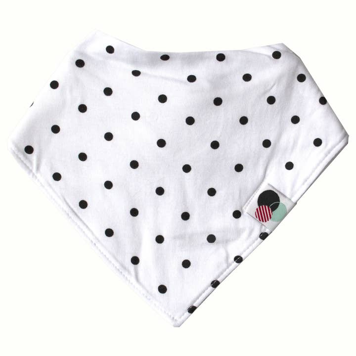 Glossydots Baby - Venta al por mayor Baberos de tipo bandana - Patrón de lunares | Babero Premium Plus Baby Bandana1
