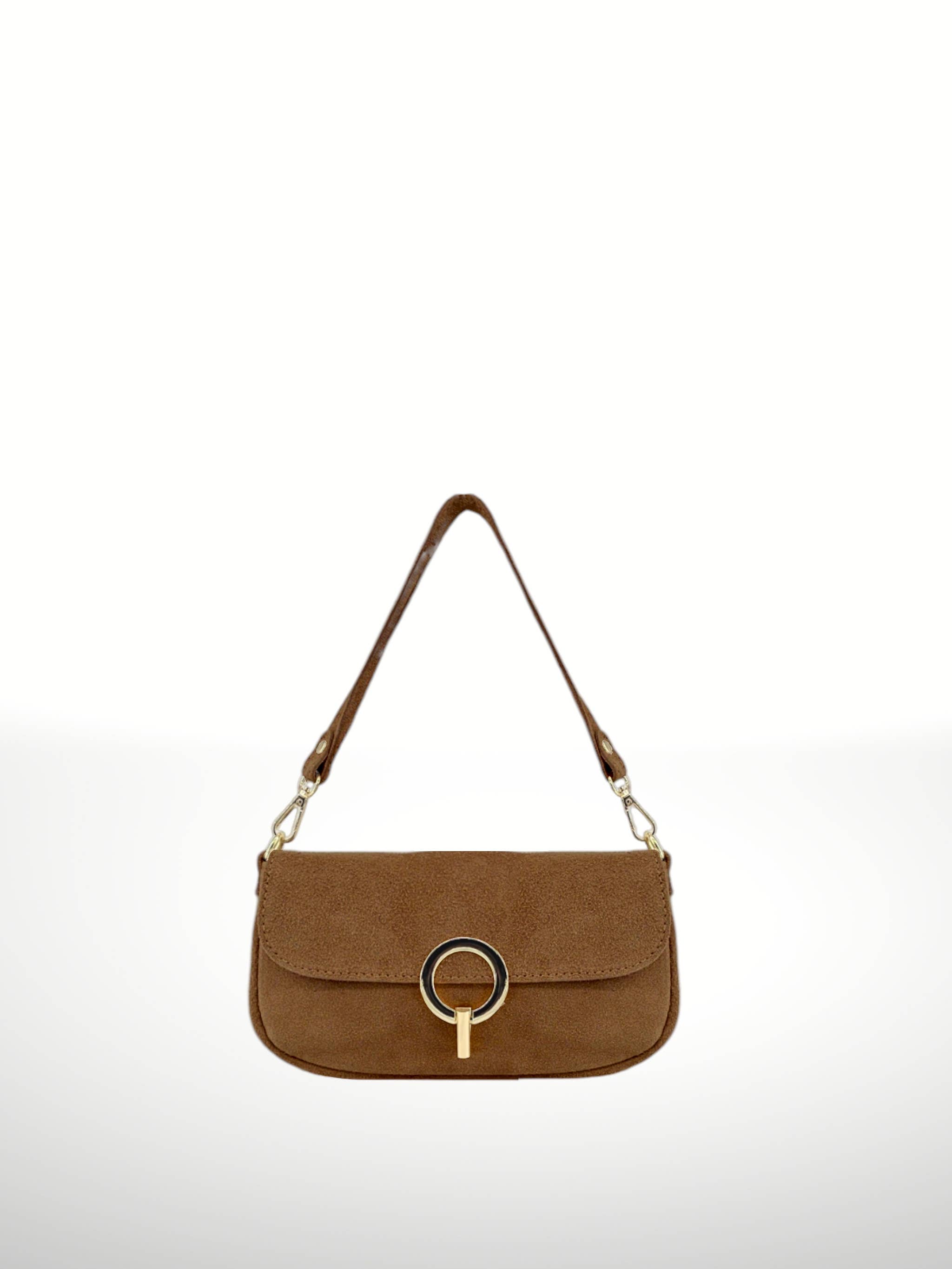 ITALIAN'S LEATHER – Großhandel Schultertasche – Damen – Nuria Lederhandtasche aus Wildleder 2503052