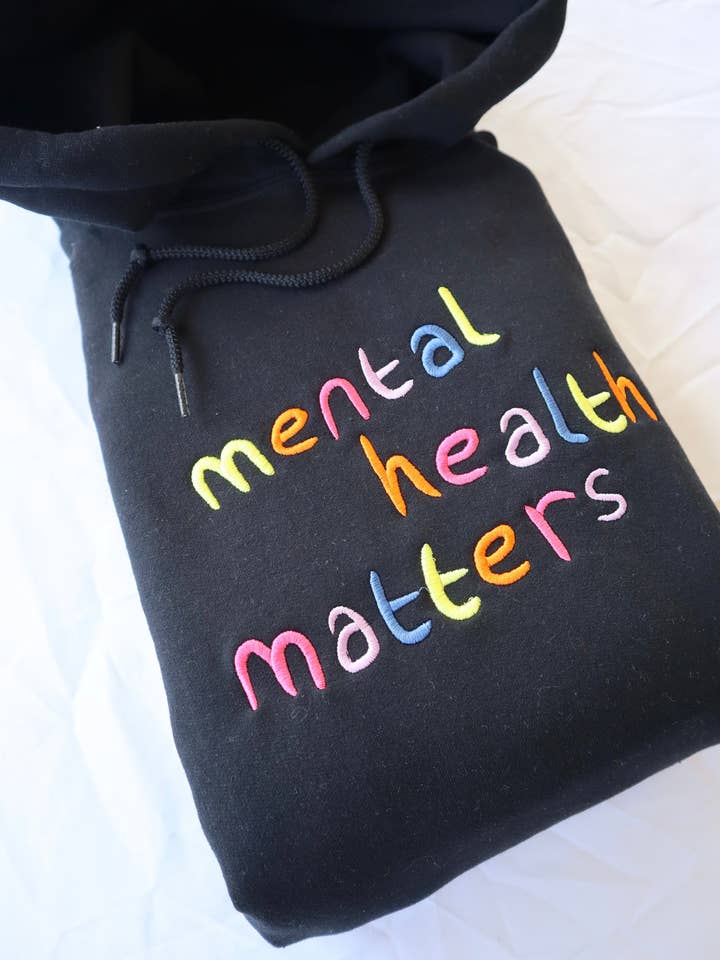 UNMATCHED – Großhandel Hoodie – Unisex – Rainbow Mental Health Matters, Hoodie oder Rundhalsausschnitt, Langarm, klassische Passform, Unisex, Erwachsene2