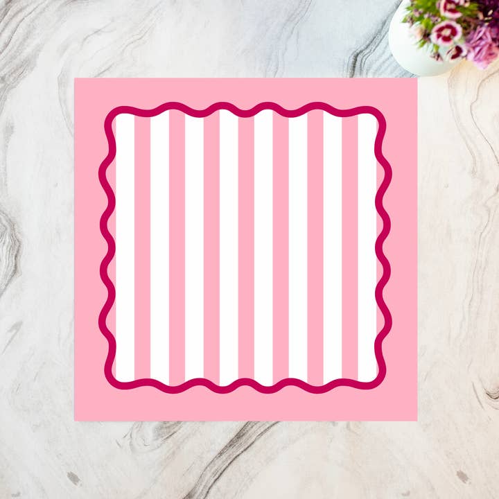 Perfectly Pink Paper Placemats for wholesale by Shop Damus