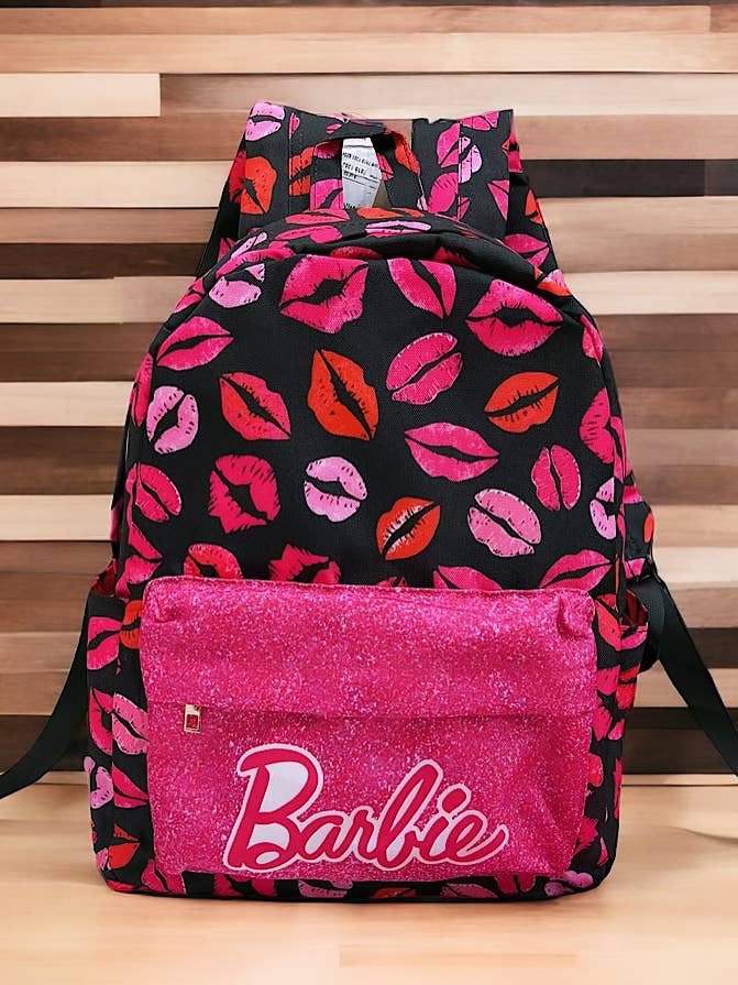 KISS PRINTED MEDIUM SIZE BACKPACK. BP-2023A for wholesale by Kids Charm Online