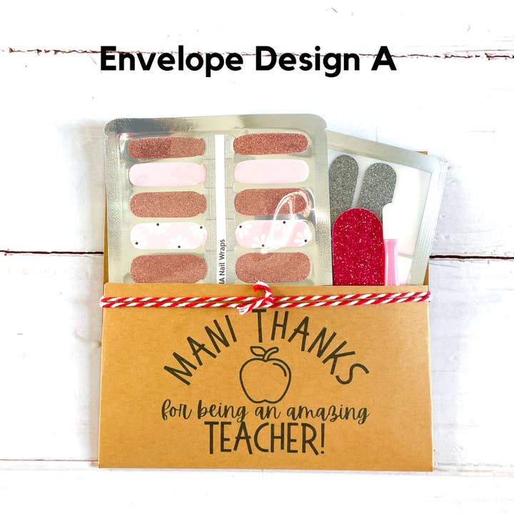 LUNA Nail Wraps - Wholesale Nail art/decal - Teacher Gifts Teacher Appreciation Gift Nail Wraps Gift Sets
