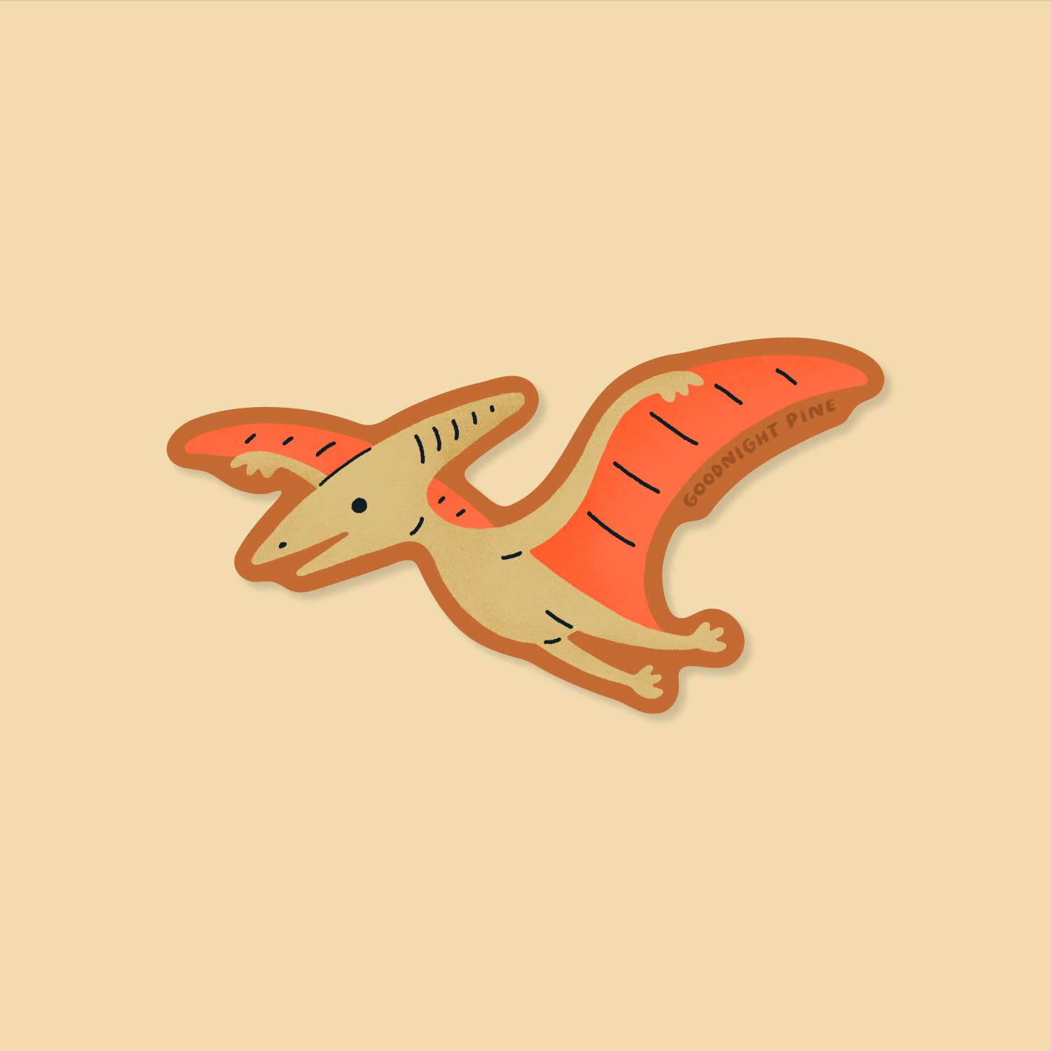 Goodnight Pine - Wholesale Sticker - Pterodactyl Sticker