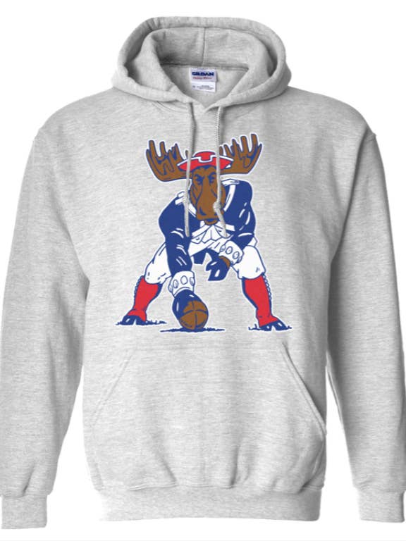 Minute Moose Throwback Hoodie for wholesale by Woods & Sea