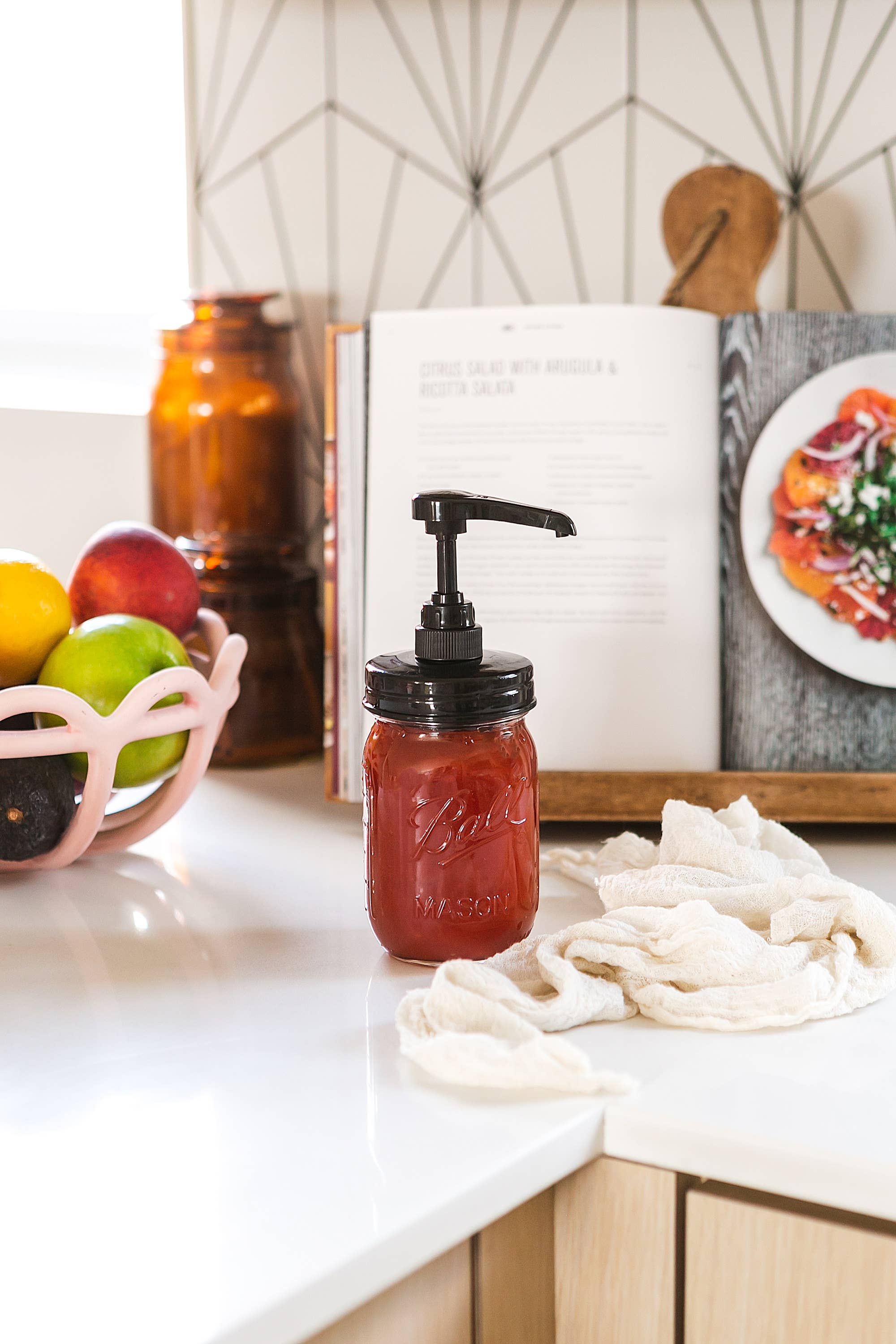 Jarmazing Products - Wholesale Food Storage Container - Ball Jar Syrup Dispenser - 2 Pack - 16 oz - Food Grade Pump4