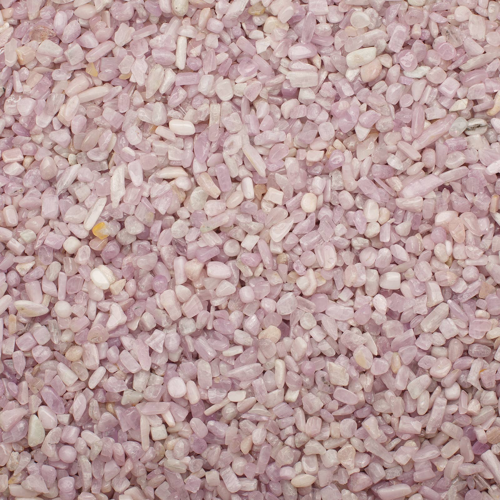Fantasia Mining - Wholesale Spiritual Stone/Crystal - Tumbled Kunzite Chips -.2" to .3" - China (1 lb)3