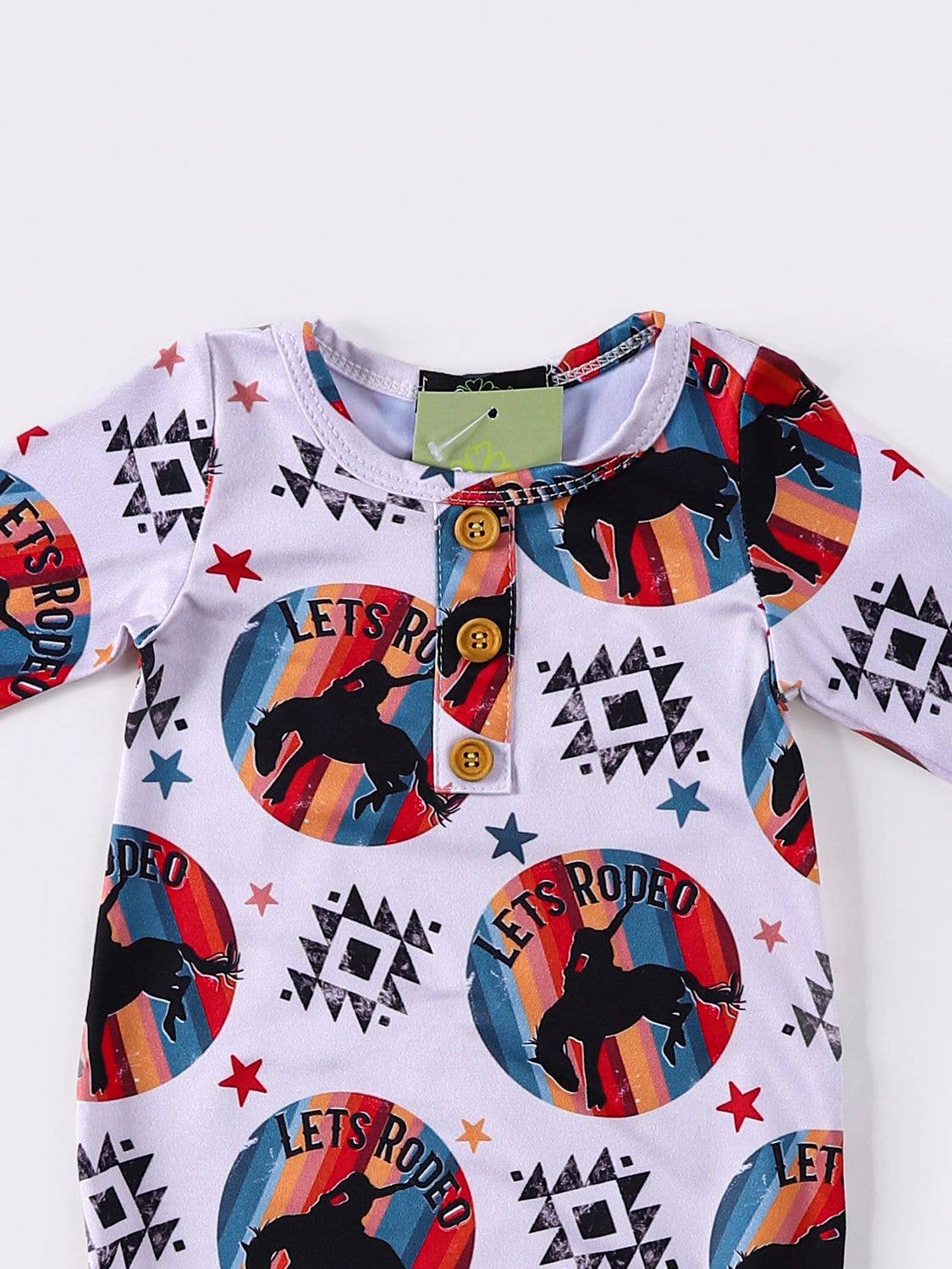 Clover Cottage - Vente Ensemble gigoteuse – bébé - Robe nouée Let's Rodeo Baby1