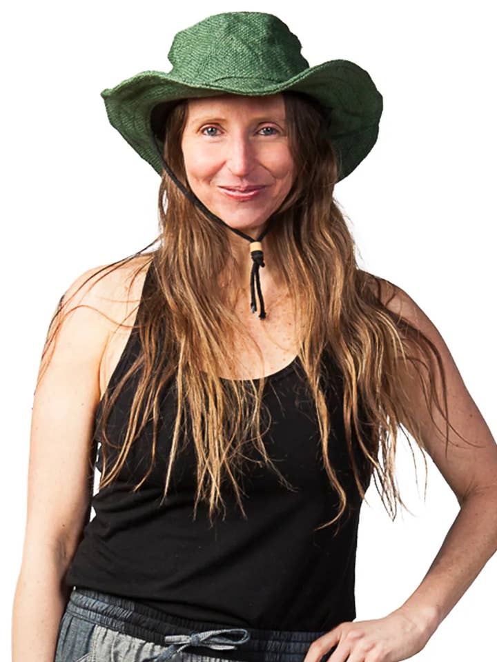 Chapeau de jute pour la vente par Ark Imports