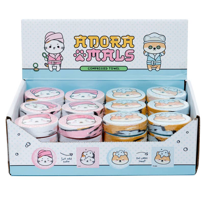 Puckator Ltd – Engroshandel Sportshåndklæde – Adoramals Kæledyr Komprimeret Rejser Håndklæde1