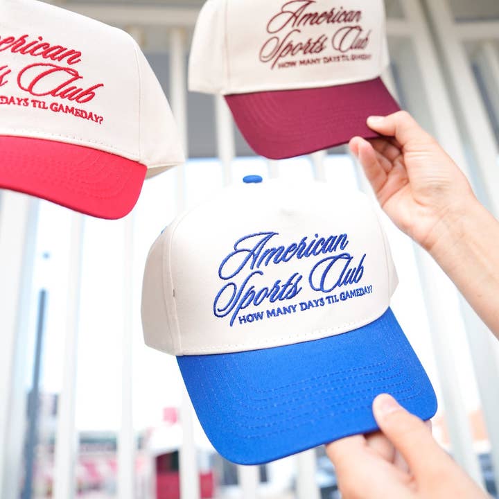 KENZKUSTOMZ - Vente Casquette de camionneur – femme - Casquette de camionneur vintage American Sports Club7