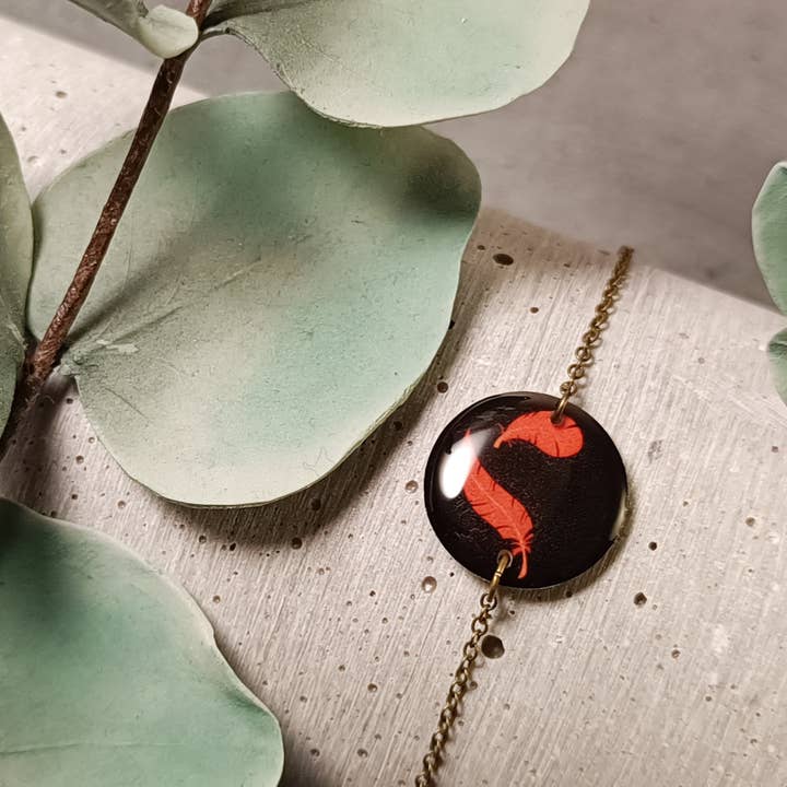 Bracciale Sully — piume 0928 per la vendita all'ingrosso da parte di une Hirondelle sous le Tilleul