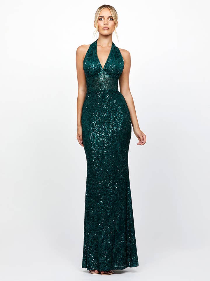 Bariano - Wholesale Gown – Women's - SHAYLYN SEQUIN HALTER GOWN B79D08L1
