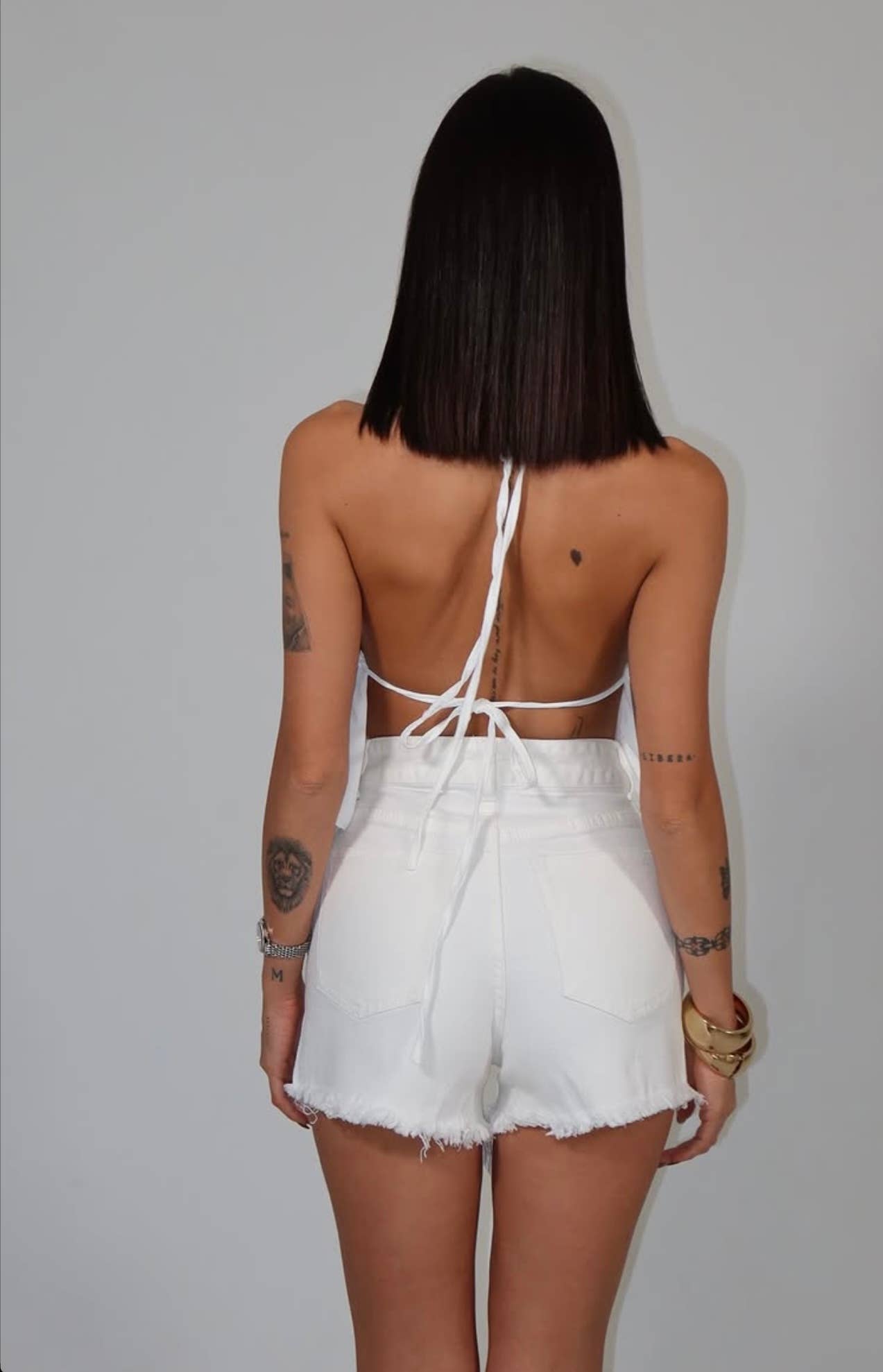 Lyserød Top med åben ryg og elastisk pasform med polstrede skåle for engroshandel på Faire3