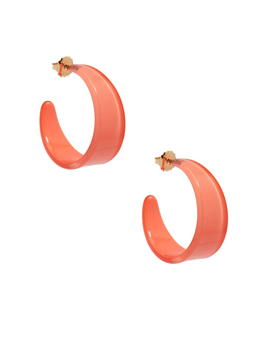 ZENZII Jewelry - Wholesale Hoop Earrings - Chunky Resin Hoop Earring2