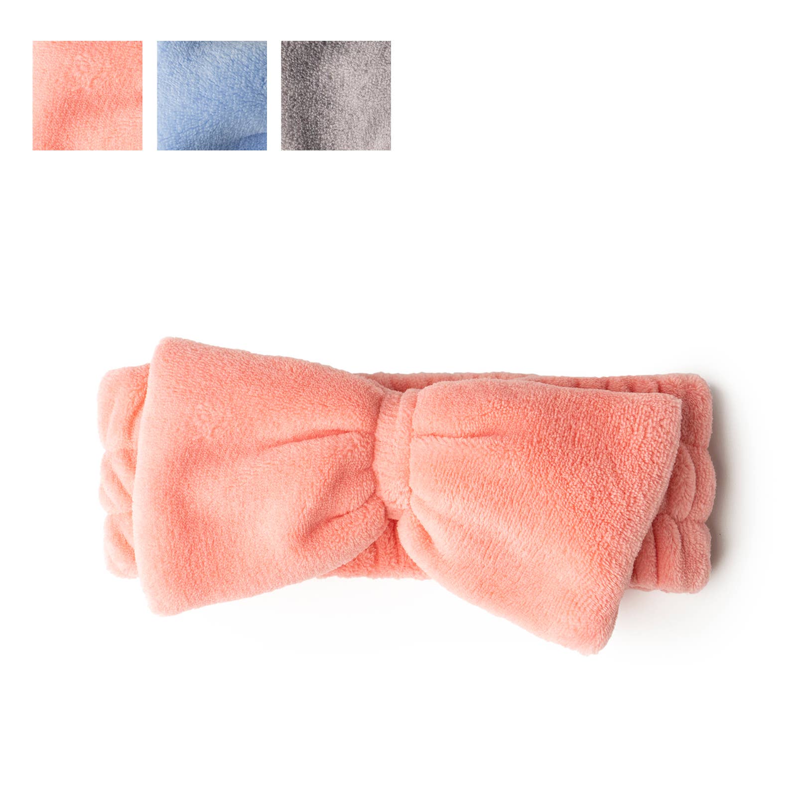DM Merchandising - Wholesale Spa Headband - Lemon Lavender Take a Bow Ultra Plush Spa Headband4