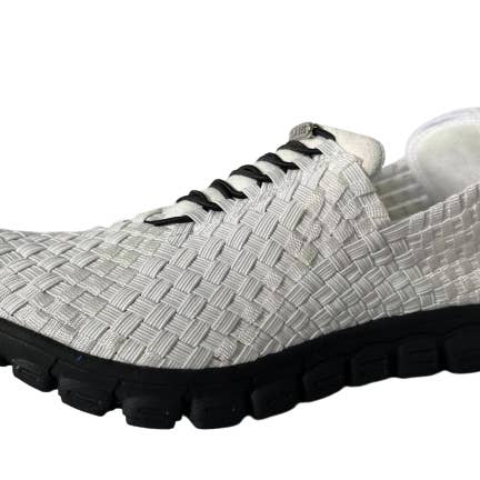 Danielle-A - White Metallic / Black Bottom-155 for wholesale by Zee Alexis