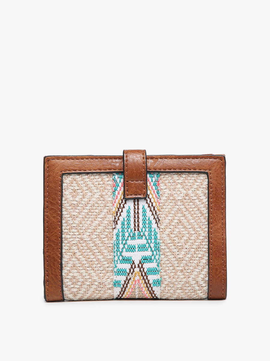 Jen & Co. - Wholesale Wallet - Women's - WL2066TRB Bessie Canvas Tribal Wallet4