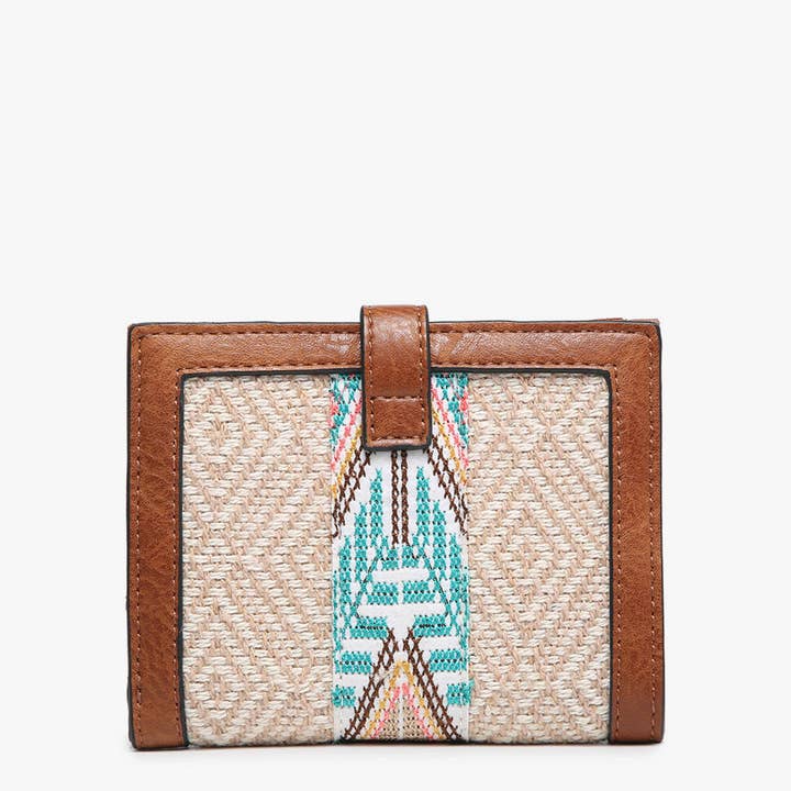 Jen & Co. - Wholesale Wallet - Women's - WL2066TRB Bessie Canvas Tribal Wallet4