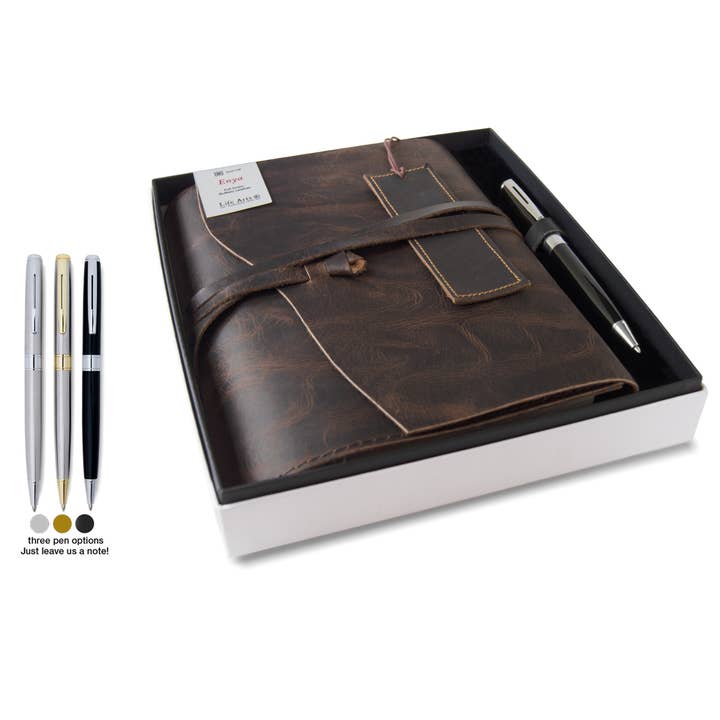 Life Arts Enya A5 Refillable Journal Gift Set with Pen for wholesale by Creatico