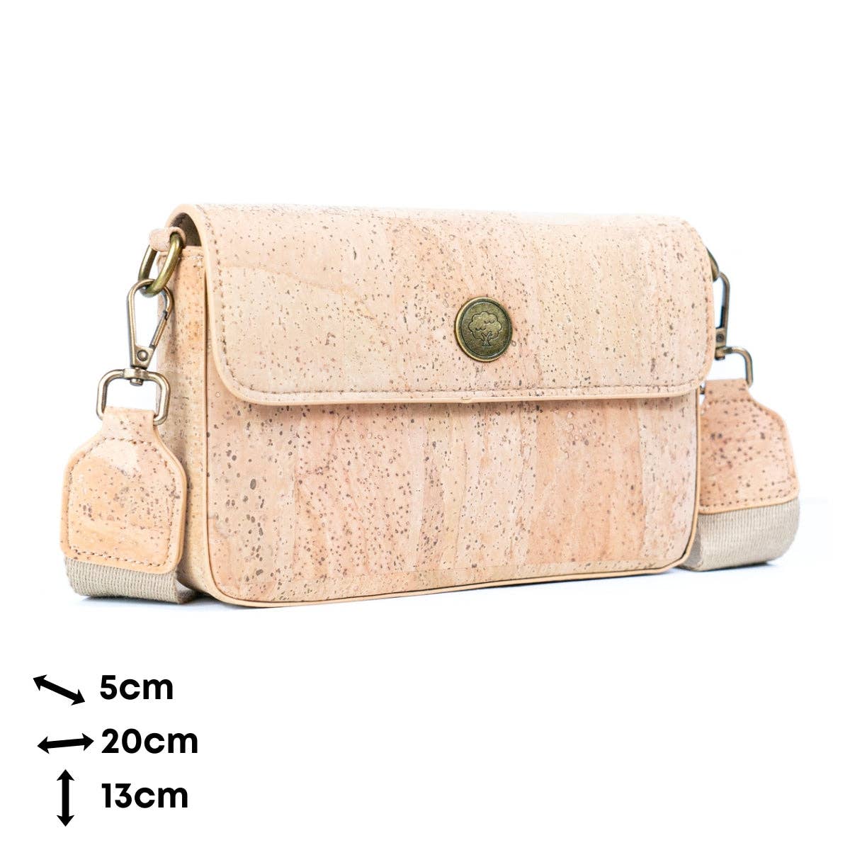 Meninas Bonitas Cork – wholesale Axelväska - Dam – Naturlig korkväska med struktur och axelrem för kvinnor BDCS-BAG-23107