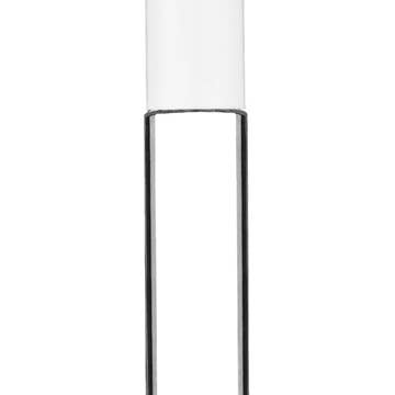 Best Bottles - Wholesale Essential Oil Holder - Clear Cylinder Glass Bottle with Metal Roller Ball - 9ml