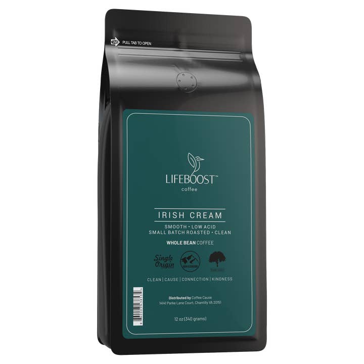 Irish Cream for wholesale by Lifeboost Coffee