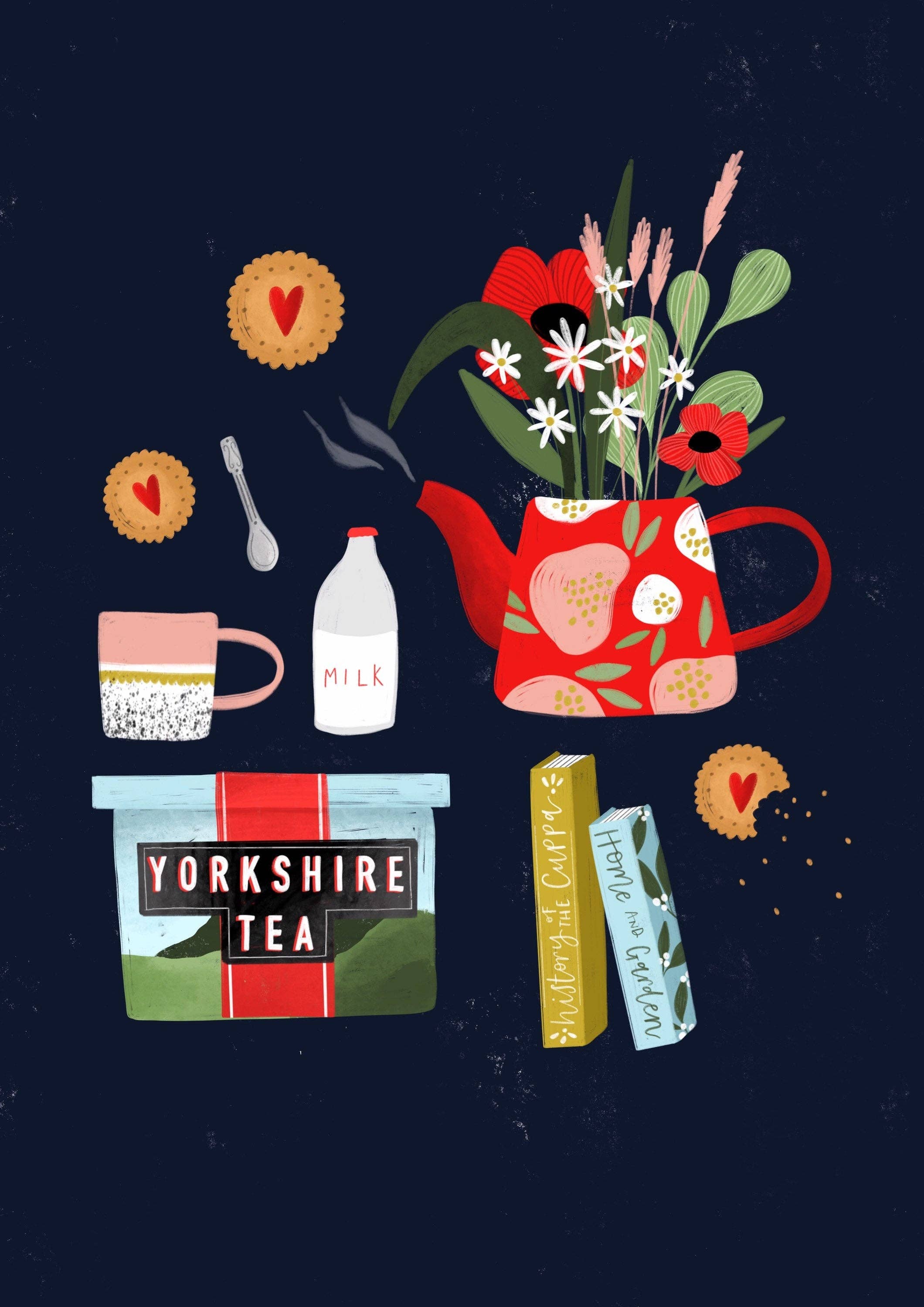 Lucy Hook Designs - Venta al por mayor Ilustración - Tómate una taza de té1