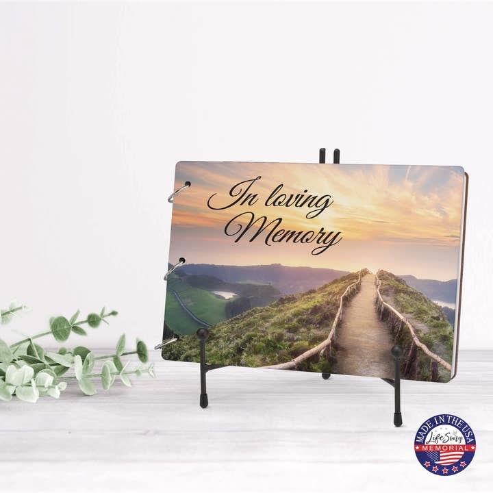 LifeSong Milestones - Wholesale Guest Book - In Loving Memory Nature-Inspired Bereavement Guest Book5