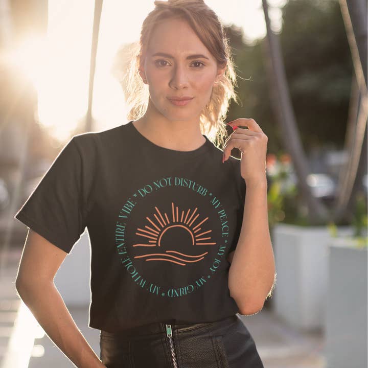 Do Not Disturb My Vibe Tee for wholesale by Perfectly Diverse Trendz, LLC