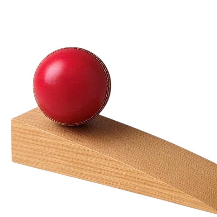Cricket Ball Doorstop – Handmade in Oak for wholesale by Monster Sporting Gifts