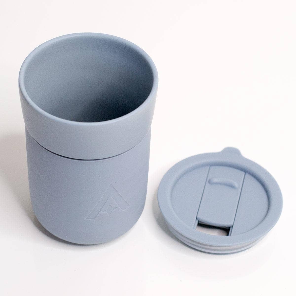 UBERSTAR - Vente Gourde/bouteille isotherme - Mug de voyage en céramique avec couvercle - Bleu frais2