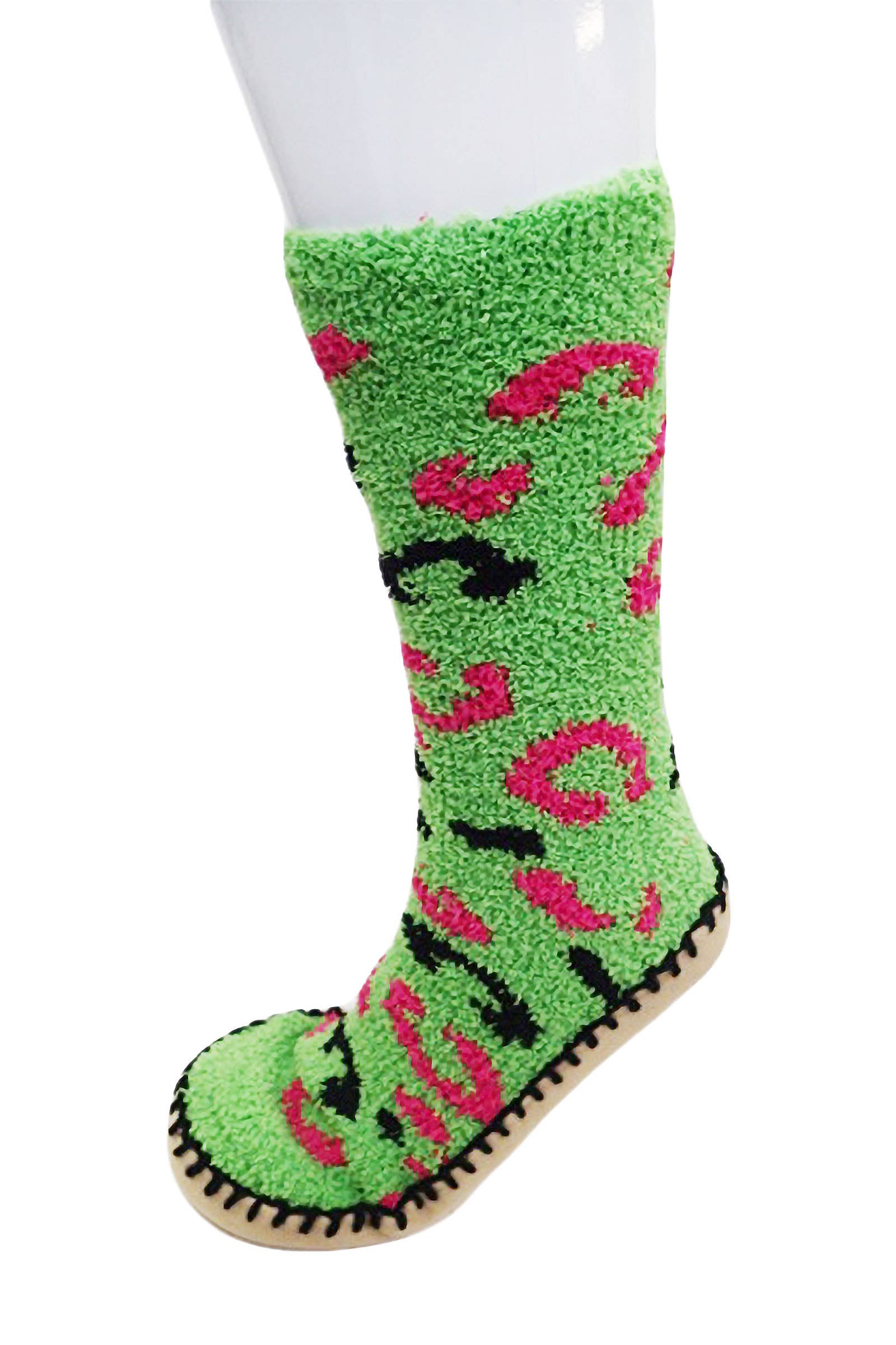 ASSORTED Colorful Fuzzy Cozy Mid-Crew Sock Slippers for wholesale on Faire1