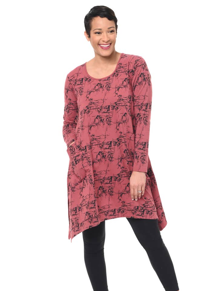 L108 Tully in Marsala Etching* for wholesale by Tulip Clothing