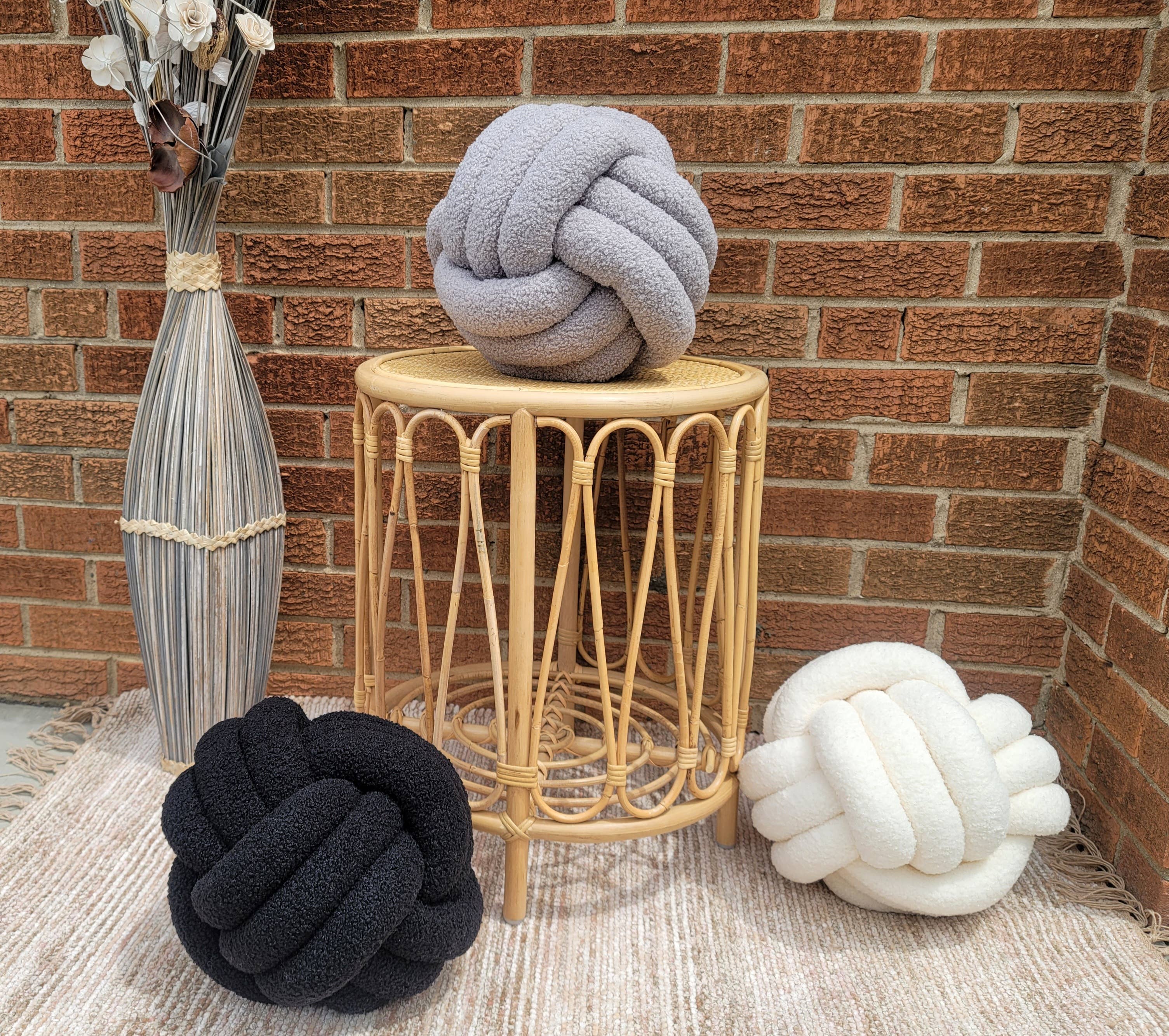 SUF Products LLC - Wholesale Throw/Decorative Pillow - Boucle Knot Pillows Soft and Cozy - Trendy Textured cushion5