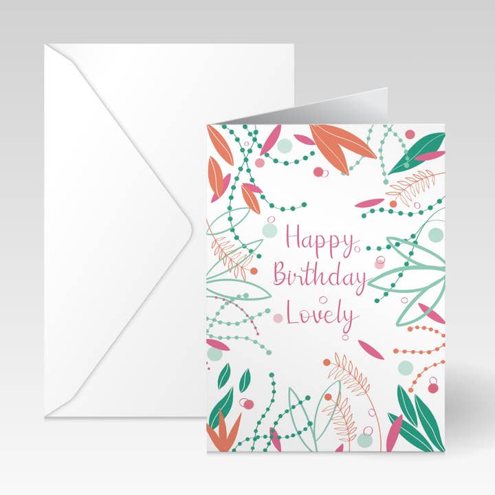 A6 Fijne Verjaardag Lieverd - Kustplanten Kaart voor wholesale door Swanpool Paper