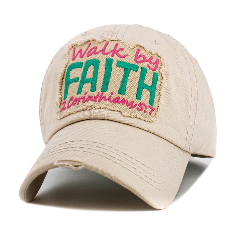 Sensibling Corp. - Wholesale Baseball Cap - Women's - WALK BY FAITH Vintage Baseball Cap10