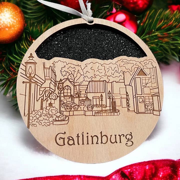 Gatlinburg Skyline Ornament for wholesale by Joseph's Workshop